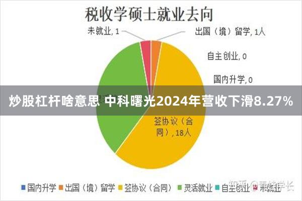 炒股杠杆啥意思 中科曙光2024年营收下滑8.27%