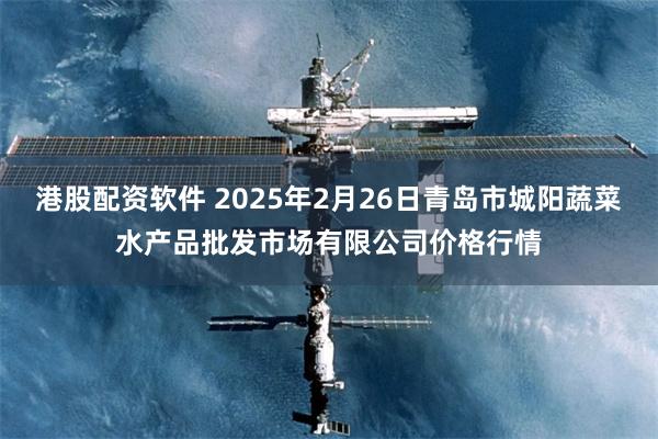 港股配资软件 2025年2月26日青岛市城阳蔬菜水产品批发市场有限公司价格行情