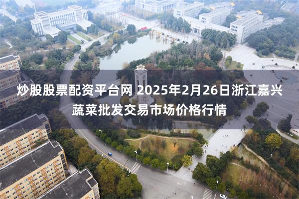 炒股股票配资平台网 2025年2月26日浙江嘉兴蔬菜批发交易市场价格行情