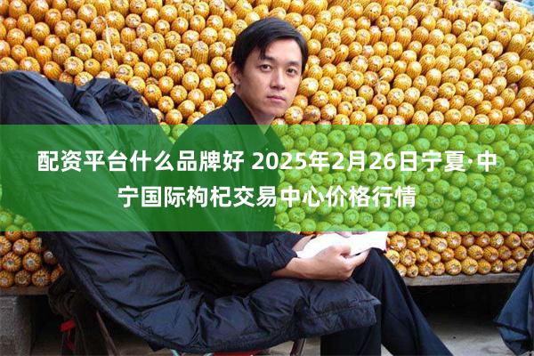 配资平台什么品牌好 2025年2月26日宁夏·中宁国际枸杞交易中心价格行情
