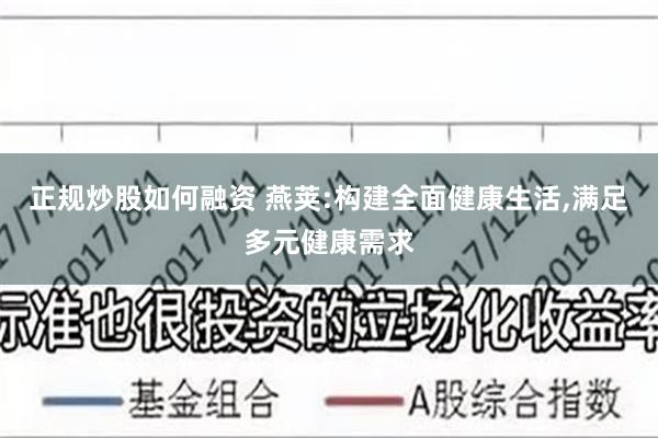 正规炒股如何融资 燕荚:构建全面健康生活,满足多元健康需求