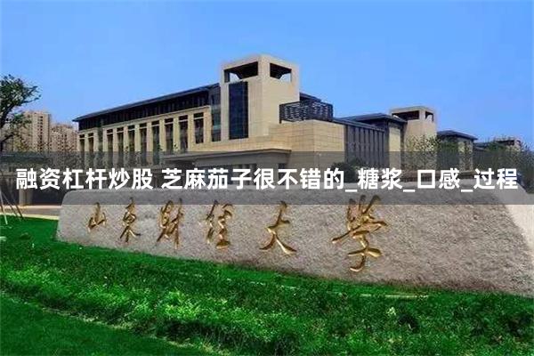 融资杠杆炒股 芝麻茄子很不错的_糖浆_口感_过程