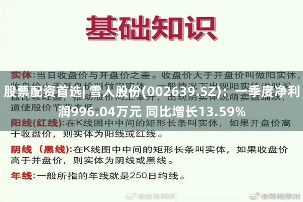 股票配资首选| 雪人股份(002639.SZ)：一季度净利润996.04万元 同比增长13.59%