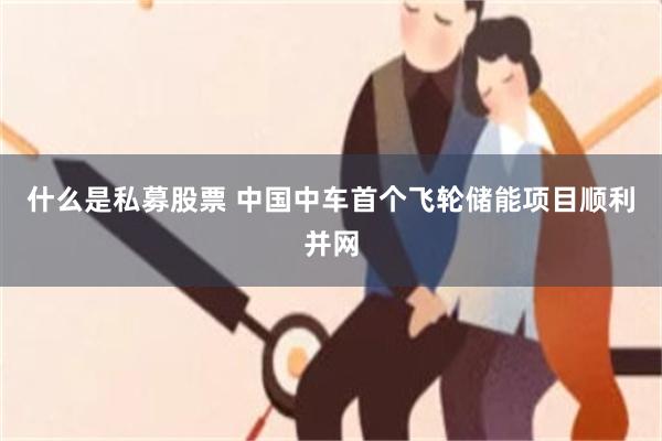什么是私募股票 中国中车首个飞轮储能项目顺利并网