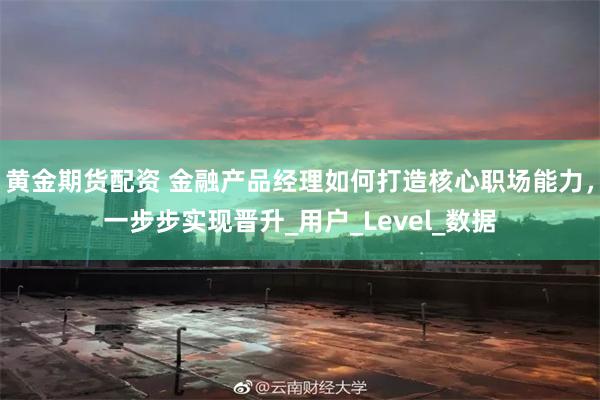 黄金期货配资 金融产品经理如何打造核心职场能力，一步步实现晋升_用户_Level_数据