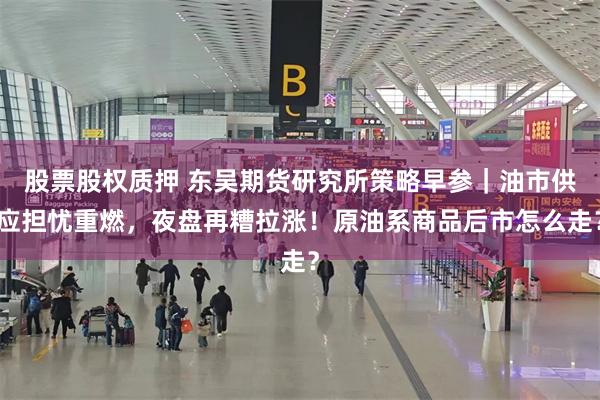 股票股权质押 东吴期货研究所策略早参｜油市供应担忧重燃，夜盘再糟拉涨！原油系商品后市怎么走？