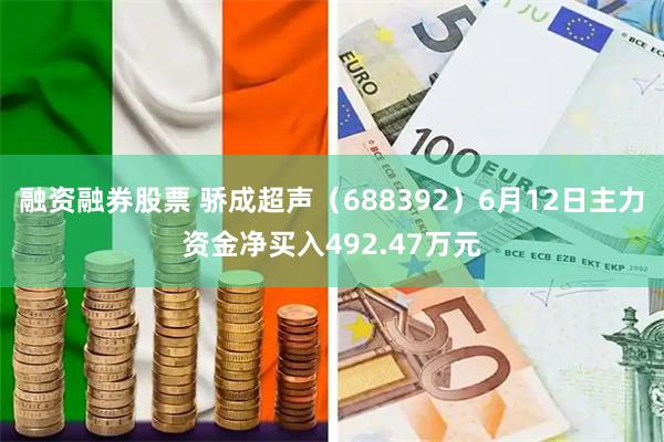 融资融券股票 骄成超声（688392）6月12日主力资金净买入492.47万元