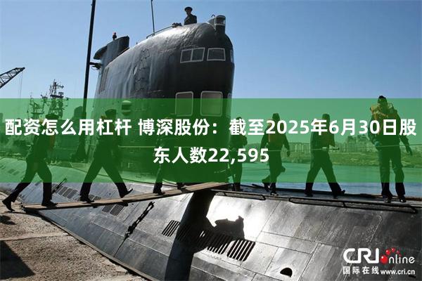 配资怎么用杠杆 博深股份：截至2025年6月30日股东人数22,595