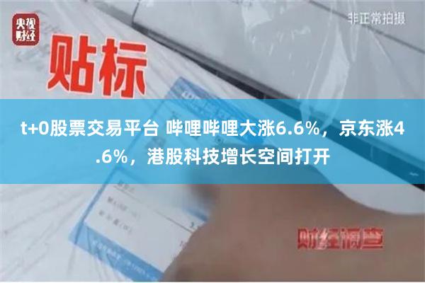 t+0股票交易平台 哔哩哔哩大涨6.6%,京东涨4.6%,港股科技增长空间打开