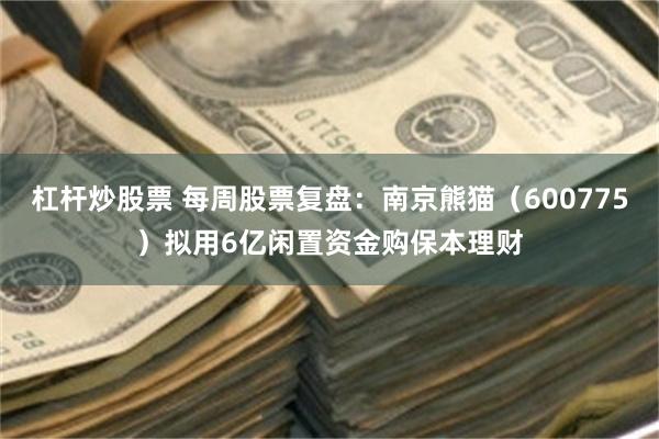 杠杆炒股票 每周股票复盘：南京熊猫（600775）拟用6亿闲置资金购保本理财