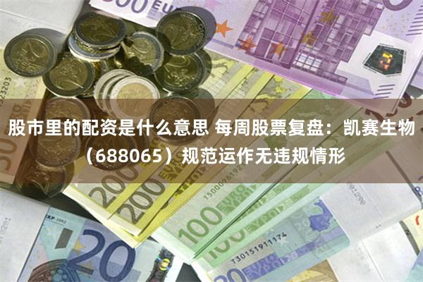股市里的配资是什么意思 每周股票复盘：凯赛生物（688065）规范运作无违规情形