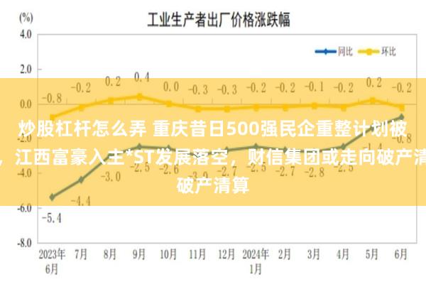 炒股杠杆怎么弄 重庆昔日500强民企重整计划被否，江西富豪入主*ST发展落空，财信集团或走向破产清算
