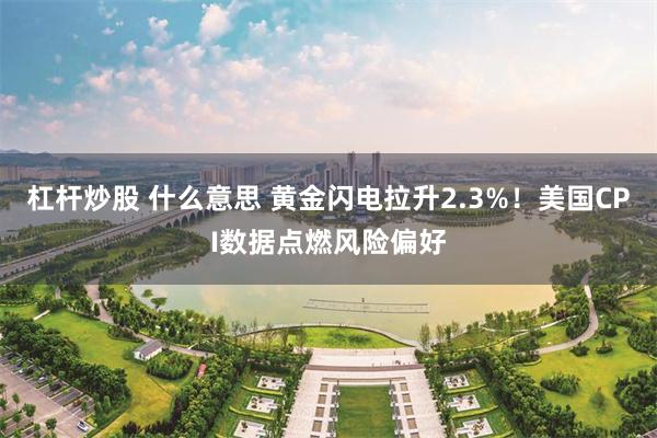 杠杆炒股 什么意思 黄金闪电拉升2.3%！美国CPI数据点燃风险偏好