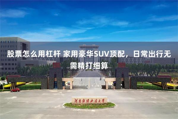 股票怎么用杠杆 家用豪华SUV顶配,日常出行无需精打细算