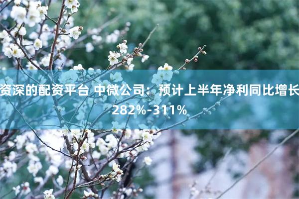 资深的配资平台 中微公司：预计上半年净利同比增长282%-311%