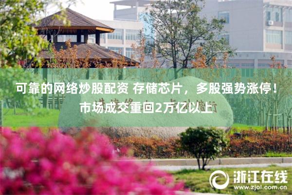 可靠的网络炒股配资 存储芯片，多股强势涨停！市场成交重回2万亿以上