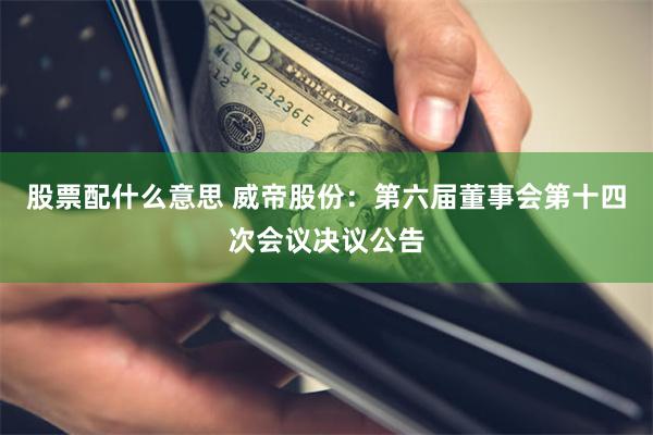 股票配什么意思 威帝股份：第六届董事会第十四次会议决议公告