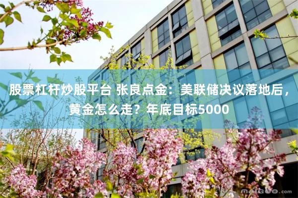 股票杠杆炒股平台 张良点金：美联储决议落地后，黄金怎么走？年底目标5000